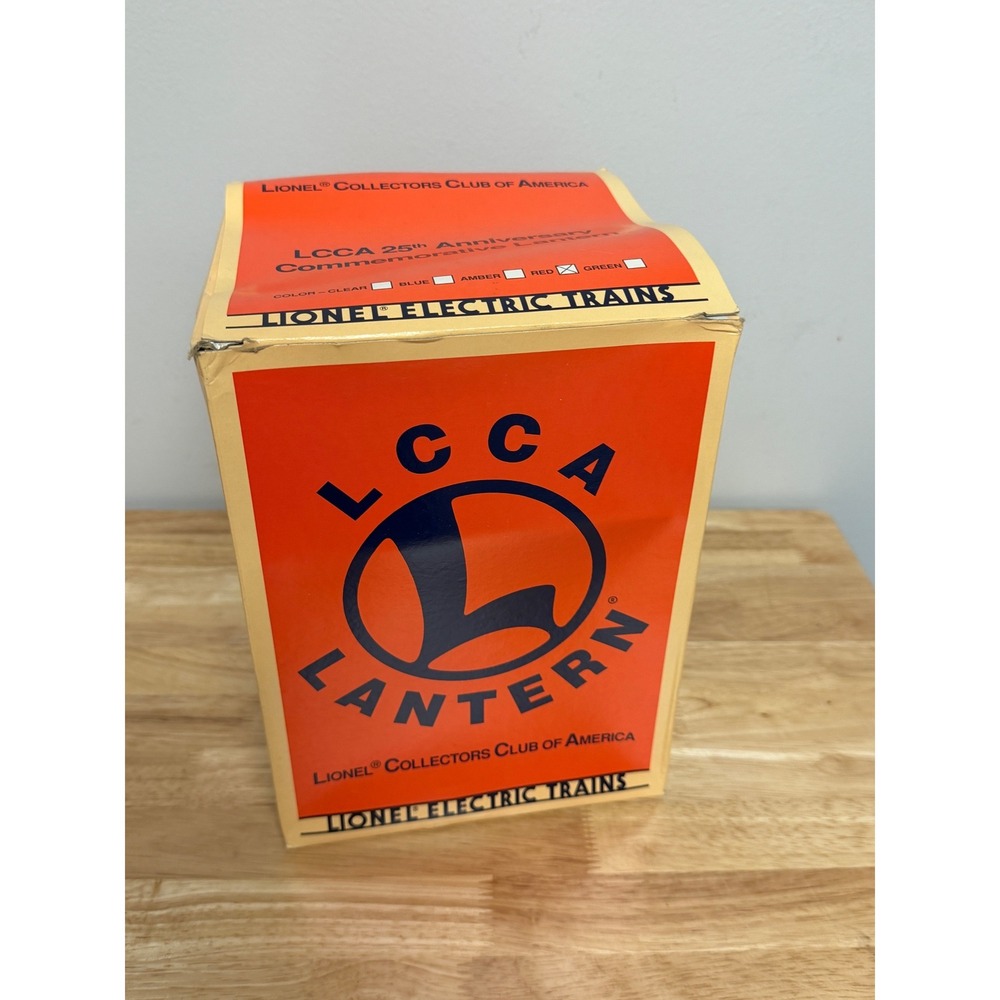 Lionel LCCA 25th Anniversary Commemorative Kerosene Lantern Red Globe